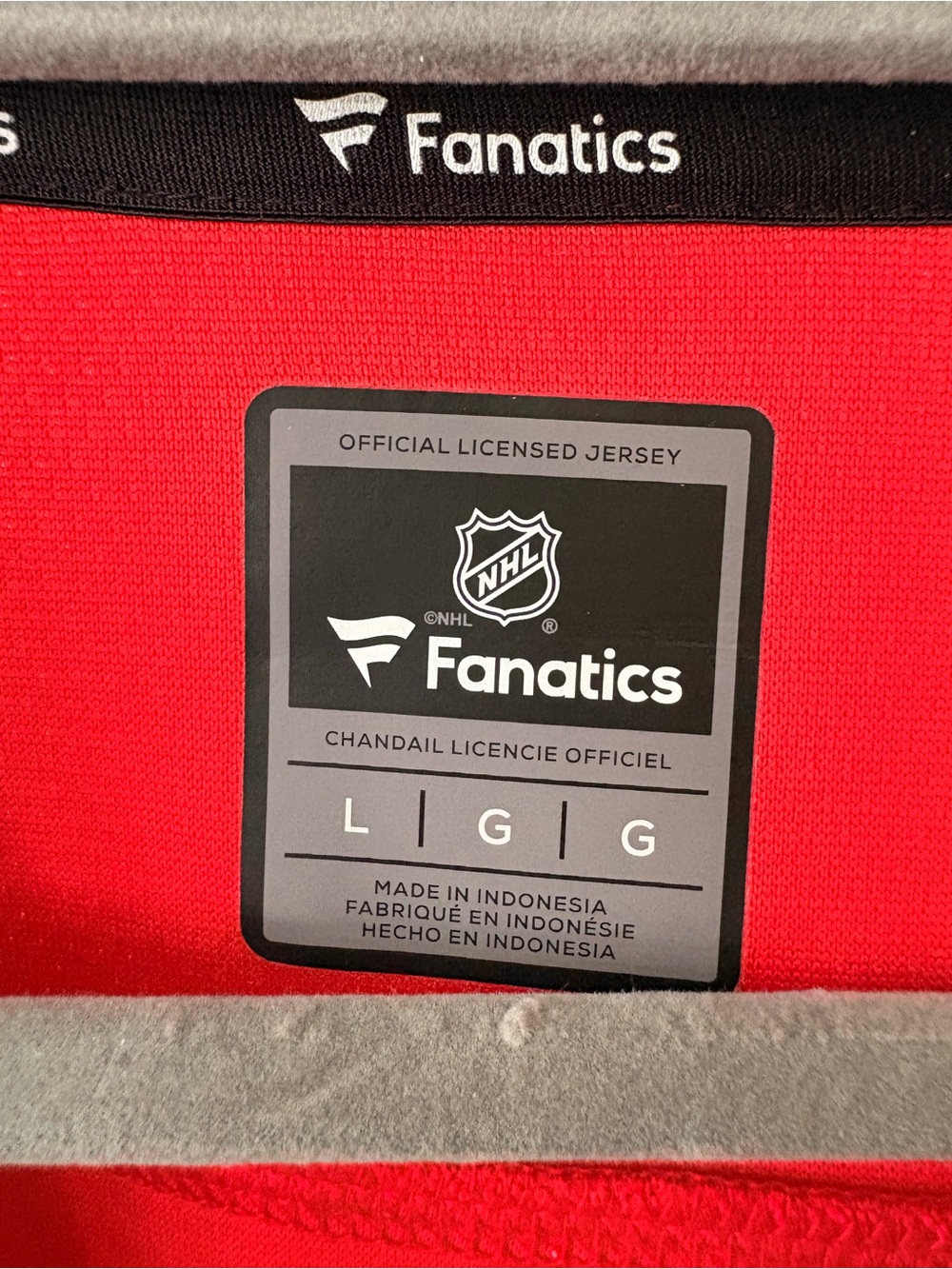 Fanatics Chicago Blackhawks Red NHL Jersey Official Licensed Hockey Fan Gear - Picture 2 of 7